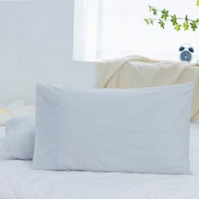 Polyester Knit Waterproof and Stain-Proof Pillowcase (Color: Light gray, size: 50*70-3)