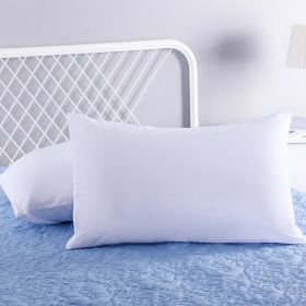 Polyester Knit Waterproof and Stain-Proof Pillowcase (Color: White, size: 47*74)